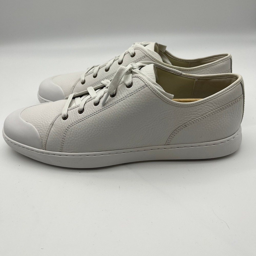 FitFlop Christone Toe-Cap Urban White Leather Sneakers Mens US 13 Q98-194-120 - Picture 3 of 10